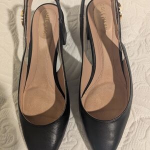 Cole Haan Women's Black Slingback Shoes